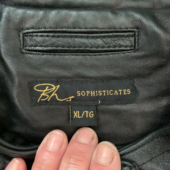 Womens Large or XL Leather jacket bh sophisticates - Picture 3 of 10